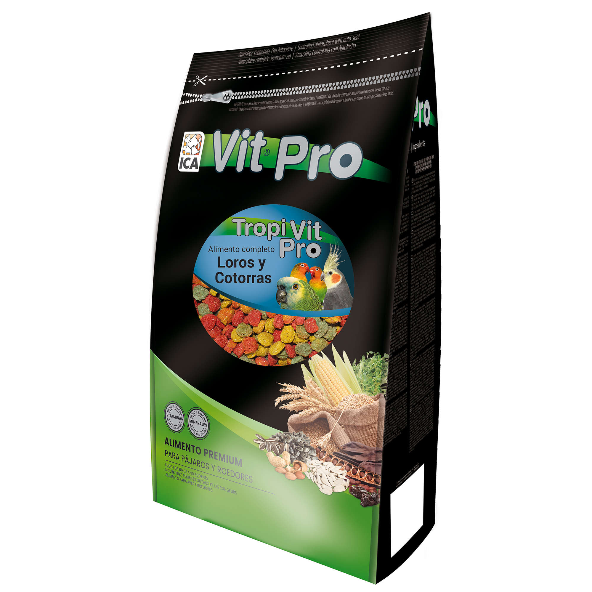 Alimento para Loros y Cotorras Tropi Vit Pro en bolsa