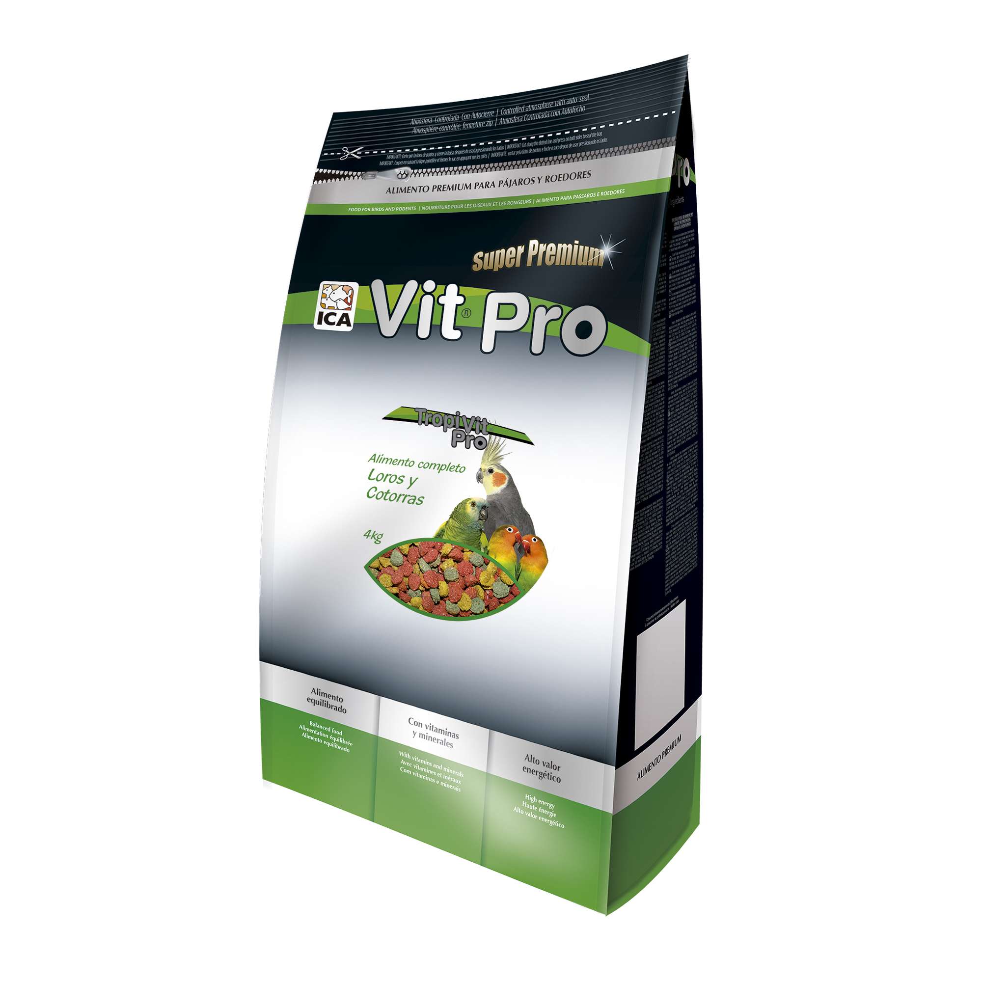 Alimento para Loros y Cotorras Tropi Vit Pro en bolsa